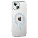 Fuchsia İphone 14 İle Uyumlu Move Taşlı Mavi Kablosuz Şarj Özellikli Kapak