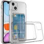 Fuchsia iPhone 14 Plus Kartlıklı Şeffaf Setra Clear Silikon Kapak Kılıf