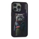 Fuchsia İphone 14 Pro İle Uyumlu Fun Derin Mor Kablosuz Şarj Özellikli Kapak