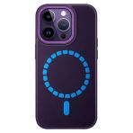 Fuchsia İphone 14 Pro İle Uyumlu Hbc-156 Forum Magneticsafe Kapak - Derin Mor Kılıf