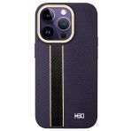 Fuchsia İphone 14 Pro İle Uyumlu Hbc-163 Times Kapak - Derin Mor Kılıf