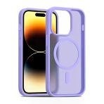 Fuchsia İphone 14 Pro İle Uyumlu Jota Lila Kablosuz Şarj Özellikli Kapak