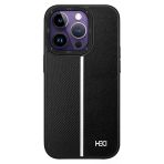 Fuchsia İphone 14 Pro İle Uyumlu Kılıf Hbc-155 Lizbon Siyah Kapak