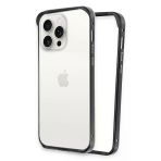 Fuchsia İphone 14 Pro İle Uyumlu Land Bumper Siyah Koruma Kapak