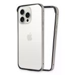 Fuchsia İphone 14 Pro İle Uyumlu Land Bumper Titan Gri Koruma Kapak