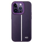 Fuchsia iPhone 14 Pro Kılıf HBC-155 Lizbon Kapak - Derin Mor
