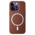 Fuchsia iPhone 14 Pro Kılıf HBC-156 Forum Magneticsafe Kapak - Kahverengi