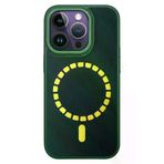 Fuchsia iPhone 14 Pro Kılıf HBC-156 Forum Magneticsafe Kapak - Koyu Yeşil