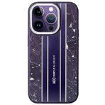 Fuchsia iPhone 14 Pro Kılıf HBC-188 Astra Kapak - Derin Mor