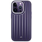 Fuchsia iPhone 14 Pro Kılıf HBC-190 Kolaj Kapak - Derin Mor
