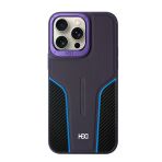 Fuchsia İphone 14 Pro Max İle Uyumlu Hbc-264 Lambor Karbon Fiber Derin Mor Sport Kapak