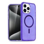 Fuchsia İphone 14 Pro Max İle Uyumlu Star Mor Kablosuz Şarj Özellikli Kapak
