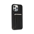 Fuchsia iPhone 14 Pro Max Kılıf HD Deri Luxury Magnet Kartvizitli Kapak