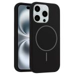 Fuchsia İphone 14 Pro Max Uyumlu Jully Kablosuz Şarj Özellikli Siyah Kılıf
