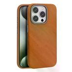 Fuchsia İphone 14 Pro Max Uyumlu Wonder Deri Kablosuz Şarj Özellikli Kahverengi Kılıf