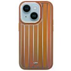 Fuchsia İphone 15 İle Uyumlu Kılıf Hbc-190 Kolaj Kahverengi Kapak