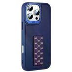 Fuchsia İphone 15 Pro İle Uyumlu Hbc-265 Madrid Lacivert Kablosuz Şarj Özellikli Standlı Kapak