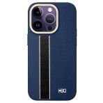 Fuchsia İphone 15 Pro İle Uyumlu Kılıf Hbc-163 Times Lacivert Kapak