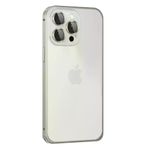 Fuchsia İphone 15 Pro İle Uyumlu Metal Bumper Gri Mat Kapak