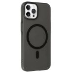 Fuchsia İphone 15 Pro İle Uyumlu Tuna Siyah Pc Slim Kablosuz Şarj Özellikli Kapak