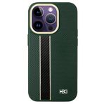 Fuchsia iPhone 15 Pro Kılıf HBC-163 Times Kapak - Koyu Yeşil