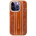 Fuchsia iPhone 15 Pro Kılıf HBC-188 Astra Kapak - Kahverengi