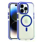 Fuchsia İphone 15 Pro Max İle Uyumlu Bella Mavi Kablosuz Şarj Özellikli Kapak