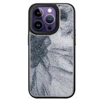 Fuchsia İphone 15 Pro Max İle Uyumlu Hbc-201 Salvador Siyah Simli Kapak