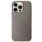 Fuchsia İphone 15 Pro Max İle Uyumlu Hbc-242 Dividing Titan Gri Kablosuz Şarj Özellikli Kapak