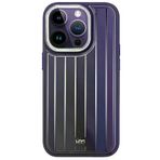 Fuchsia iPhone 15 Pro Max Kılıf HBC-190 Kolaj Kapak - Derin Mor