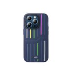 Fuchsia iPhone 15 Pro Max Kılıf HBC-221 Roma Kapak - Lacivert