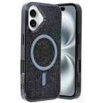 Fuchsia İphone 16 İle Uyumlu Helen Siyah Kablosuz Şarj Özellikli Kapak