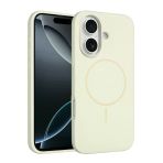 Fuchsia İphone 16 Plus Uyumlu Jully Bej Kablosuz Şarj Özellikli Kılıf
