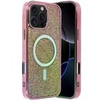 Fuchsia İphone 16 Pro İle Uyumlu Helen Pembe Kablosuz Şarj Özellikli Kapak
