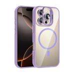 Fuchsia İphone 16 Pro İle Uyumlu Remim Lensli Lila Kablosuz Şarj Özellikli Standlı Kapak