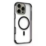 Fuchsia İphone 16 Pro Max İle Uyumlu Hilton Siyah Kablosuz Şarj Özellikli Kapak