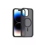 Fuchsia İphone 16 Pro Max İle Uyumlu Jota Siyah Kablosuz Şarj Özellikli Kapak