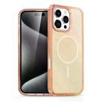 Fuchsia İphone 16 Pro Max Uyumlu Star Turuncu Kablosuz Şarj Özellikli Kapak
