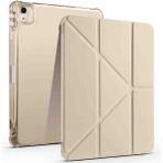 Fuchsia M2 Çip iPad Air 13 ile Uyumlu Kalem Bölmeli Trifolding Akıllı Tablet Kılıfı - Gold