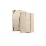 Fuchsia M2 Çip iPad Air 13 Uyumlu Kalem Bölmeli Trifolding Akıllı Tablet Kılıfı Gold