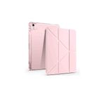 Fuchsia M2 Çip iPad Air 13 Uyumlu Kalem Bölmeli Trifolding Akıllı Tablet Kılıfı Rose Gold