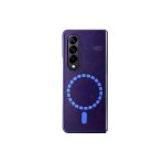 Fuchsia Samsung Galaxy Z Fold 3 İle Uyumlu Kılıf Hbc-156 Forum Magneticsafe Kapak - Derin Mor