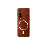 Fuchsia Samsung Galaxy Z Fold 3 Kılıf HBC-156 Forum Magneticsafe Kapak - Kahverengi