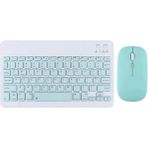 Fuchsia Sunny Renkli Ince Zarif Bluetooth Bağlantılı Çok Amaçlı Klavye Mouse Set - Açık Yeşil