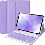 Fuchsia Xiaomi Redmi Pad 2 Uyumlu 11" Standlı Klavyeli Tablet Kılıfı - Lila