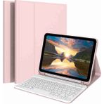 Fuchsia Xiaomi Redmi Pad 2 Uyumlu 11" Standlı Klavyeli Tablet Kılıfı - Pembe
