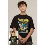 Fuddy Moda Dc Comics Batman ve Robin Baskılı Tişört, Erkek-Kadın DC Comics Film Temalı T-Shirt