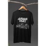 Fuddy Moda Gri Bmw E30 Baskılı T-Shirt, Araba Yarış Temalı Baskılı Tişört - Siyah