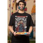 Fuddy Moda Minyatür Doctor Strange Baskılı Tişört, Erkek-Kadın Marvel Baskılı T-Shirt - Siyah - 4XL