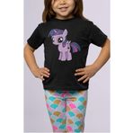 Fuddy Moda My Little Pony Twilight Sparkle Baskılı Çocuk Tişört, Unisex Çizgi Film Baskılı Bebek T-Shirt